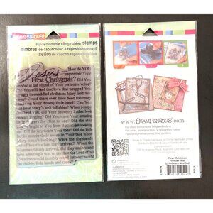 Stampendous Repositionable Cling Rubber Stamps "Jesus First Christmas"